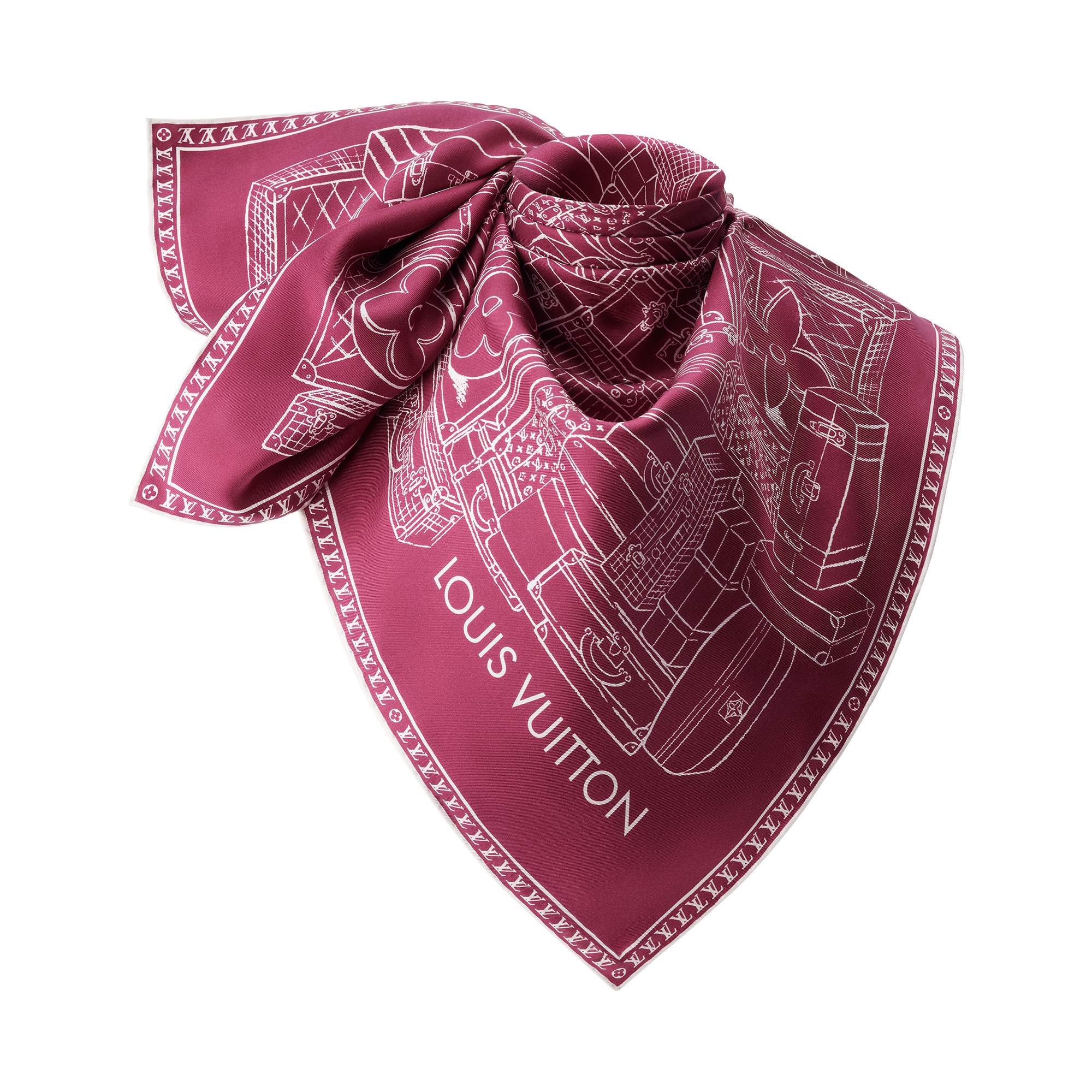 Red Silk Squares and Bandeaus for Women | LOUIS VUITTON ®